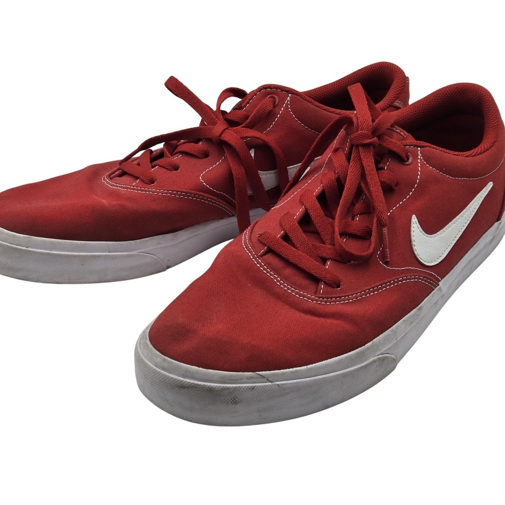 Nike SB Check Solarsoft Shoes Mens Size 13 Red Skateboarding Sneakers CD6279-600